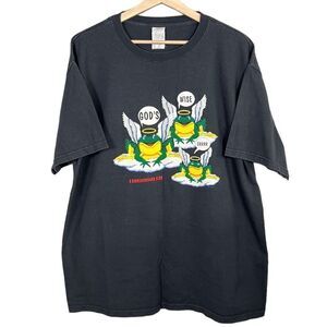 Vintage 90s Frogs Jesus Comedy T-shirt Mens XL